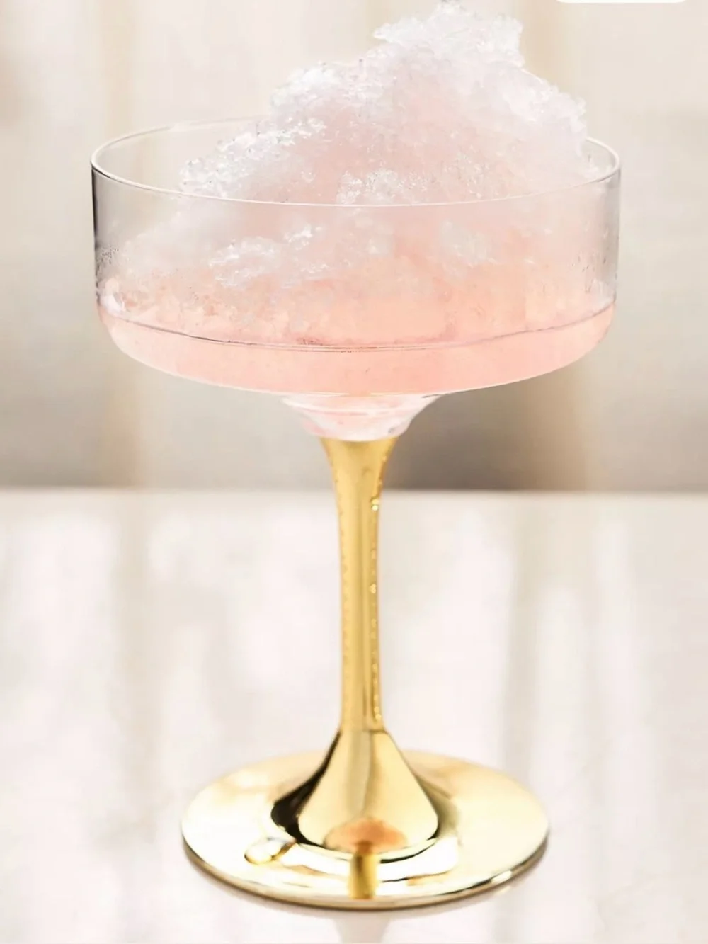 Anthropologie NIB 2 Pack Zaza Honey Luster Stemless Martini Glasses Iridescent